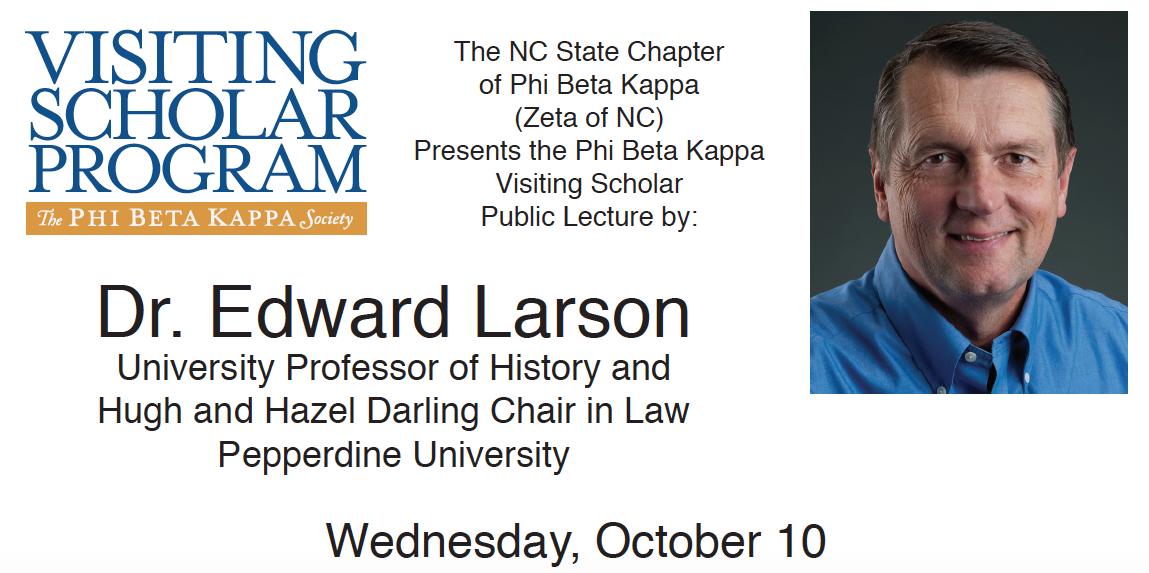 Photo of Edward Larson Phi Beta Kappa Visiting Scholar